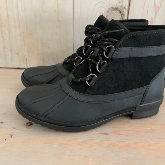 - UGG GREDA BLACK WATERPROOF DUCK BOOTS new - Picture 4 of 8